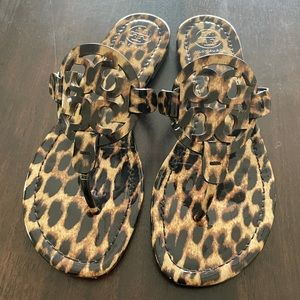 Tory Burch Leopard Miller sandals